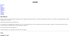 Desktop Screenshot of alsedit.luaforge.net